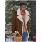 12 Dates of Christmas Anthony Assent Shearling Suede Peacoat
