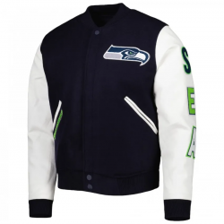 Mens Pro Standard College Navy/White Seattle Seahawks Logo Varsity Mens Pro Standard College Navy/White Seattle Seahawks Logo Varsity