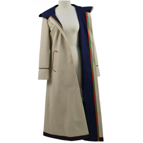 13th Doctor Who White Cotton Coat
