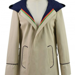 13th Doctor Who White Cotton Coat 13th Doctor Who White Cotton Coat