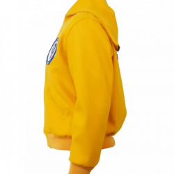 1950 Los Angeles Rams Yellow Wool Hooded Jacket 1950 Los Angeles Rams Yellow Wool Hooded Jacket