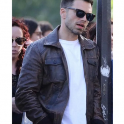 355 Sebastian Stan Brown Leather Jacket 355 Sebastian Stan Brown Leather Jacket
