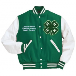 4-H Green and White Varsity Jacket 4-H Green and White Varsity Jacket