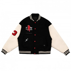 A Few Good Kids CEO Baseball Varsity Black Jacket A Few Good Kids CEO Baseball Varsity Black Jacket