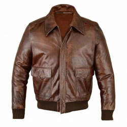 A2 Airforce Aviator Leather Bomber Jacket A2 Airforce Aviator Leather Bomber Jacket