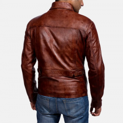 Abstract Brown Leather Jacket Abstract Brown Leather Jacket