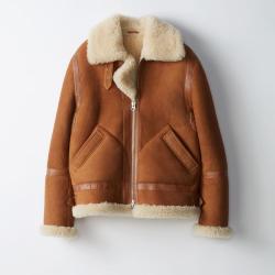 Acne Ian Tan Shearling Jacket Acne Ian Tan Shearling Jacket