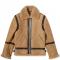 Acne Studios Ian Brown Suede Shearling Jacket 