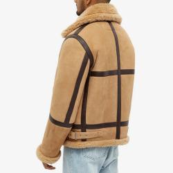 Acne Studios Ian Brown Suede Shearling Jacket  Acne Studios Ian Brown Suede Shearling Jacket
