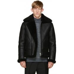 Acne Studios Men's Black Shearling Coat