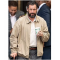 Adam Sandler Hustle Beige Cotton Jacket
