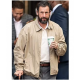 Adam Sandler Hustle Beige Cotton Jacket