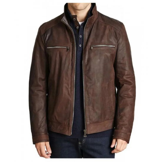 Agents of Shield Brett Dalton Brown Leather Jacket