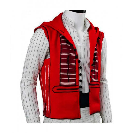 Aladdin Mena Massoud Red Hood Vest