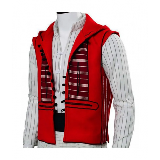 Aladdin Mena Massoud Red Hood Vest