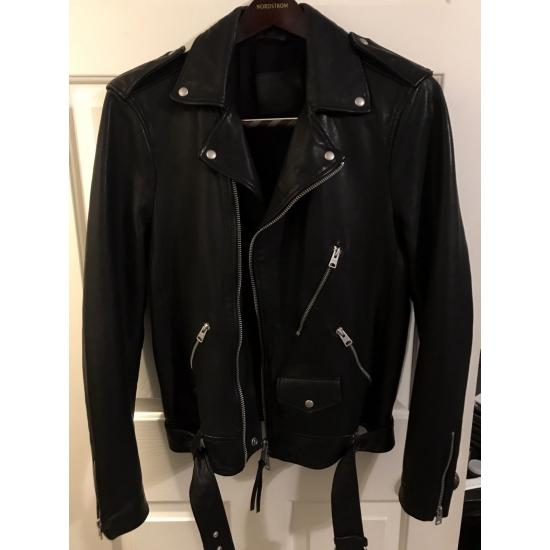 Allsaints Volt Leather Lambskin Biker Jacket