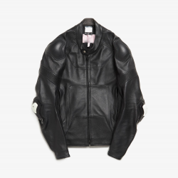 Alyx × MMW Black Leather Biker Jacket