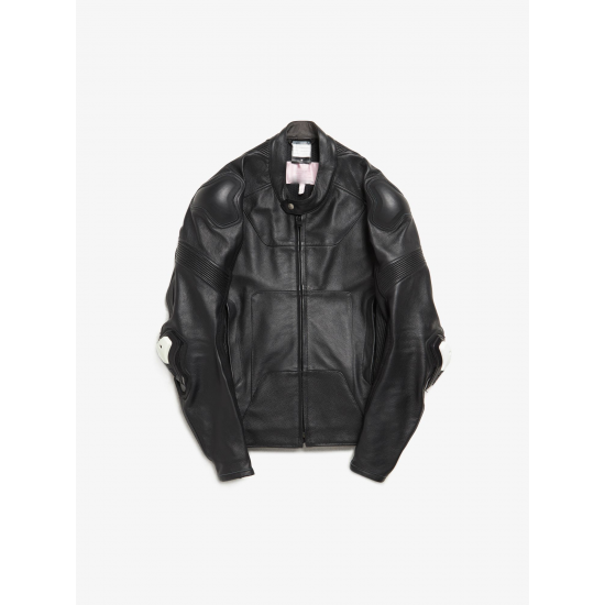 Alyx × MMW Black Leather Biker Jacket
