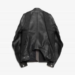 Alyx × MMW Black Leather Biker Jacket Alyx × MMW Black Leather Biker Jacket