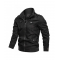 Andre Black Cotton Bomber Jacket for Mens