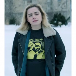 Angie Let It Snow Kiernan Shipka Leather Jacket Angie Let It Snow Kiernan Shipka Leather Jacket