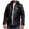 Arnold Terminator 5 Leather Jacket with Hood
