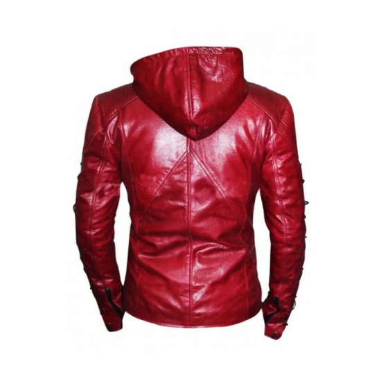 Arrow Arsenal Red Hooded Jacket