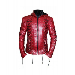 Arrow Arsenal Red Hooded Jacket