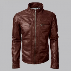 Arrow John Diggle Brown Leather Jacket Arrow John Diggle Brown Leather Jacket