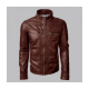 Arrow John Diggle Brown Leather Jacket