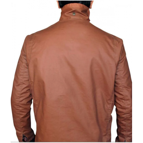 Arrow Stephen Amell Brown Cotton Jacket