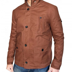 Arrow Stephen Amell Brown Cotton Jacket Arrow Stephen Amell Brown Cotton Jacket