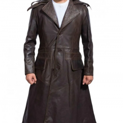 Assassins Creed Syndicate Jacob Leather Trench Coat Costume Assassins Creed Syndicate Jacob Leather Trench Coat Costume