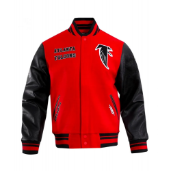 Atlanta Falcons Retro Classic Rib Wool Varsity Jacket