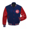 Atlanta Hawks Red and Blue Varsity Jacket