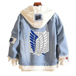 Attack on Titan Eren Yeager Blue Hoodie Attack on Titan Eren Yeager Blue Hoodie