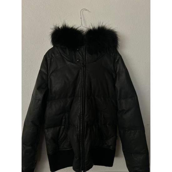 Authentic Japanese Style LGB Fur Hoodie Jacket in Black