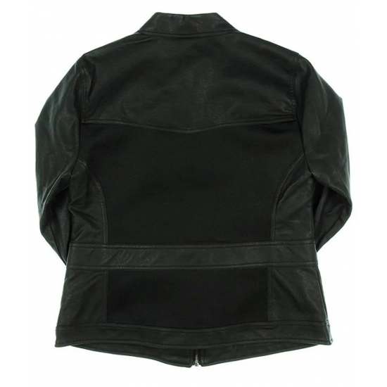 Avengers Endgame Natasha Romanoff Black Leather Jacket