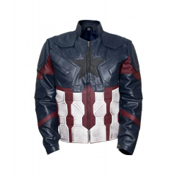 Avengers Infinity War Captain America Costume Leather Jacket Avengers Infinity War Captain America Costume Leather Jacket