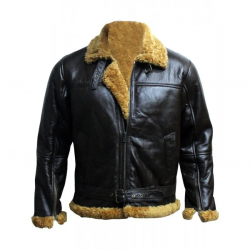 Aviator B3 Ginger Shearling Fly Sheep Bomber Leather Jacket