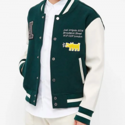 Axel Arigato Keith Haring Green Varsity Jacket Axel Arigato Keith Haring Green Varsity Jacket