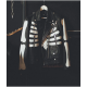 Axl Rose Guns N Roses Skeleton Motorcycle Costume Leather Jacket