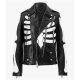 Axl Rose Guns N Roses Skeleton Motorcycle Costume Leather Jacket