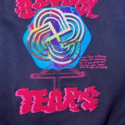 B Stroy × DENIM TEARS Navy Varsity Jacket B Stroy × DENIM TEARS Navy Varsity Jacket