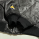 BAPE x Coach Shark Full Zip Hoodie Leather Jacket in Black