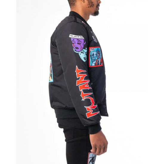 BLACK MUTANT BOMBER JACKET