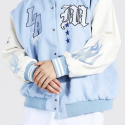 Baby Blue LA Letterman M Jacket Baby Blue LA Letterman M Jacket