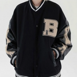 Bad To The Skeleton Bone Patchwork Jacket Bad To The Skeleton Bone Patchwork Jacket