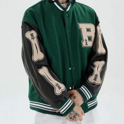 Bad To The Skeleton Bone Patchwork Jacket Bad To The Skeleton Bone Patchwork Jacket