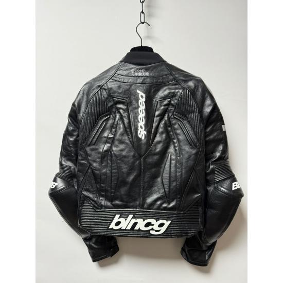 Balenciaga Black Motorcycle Leather Jacket